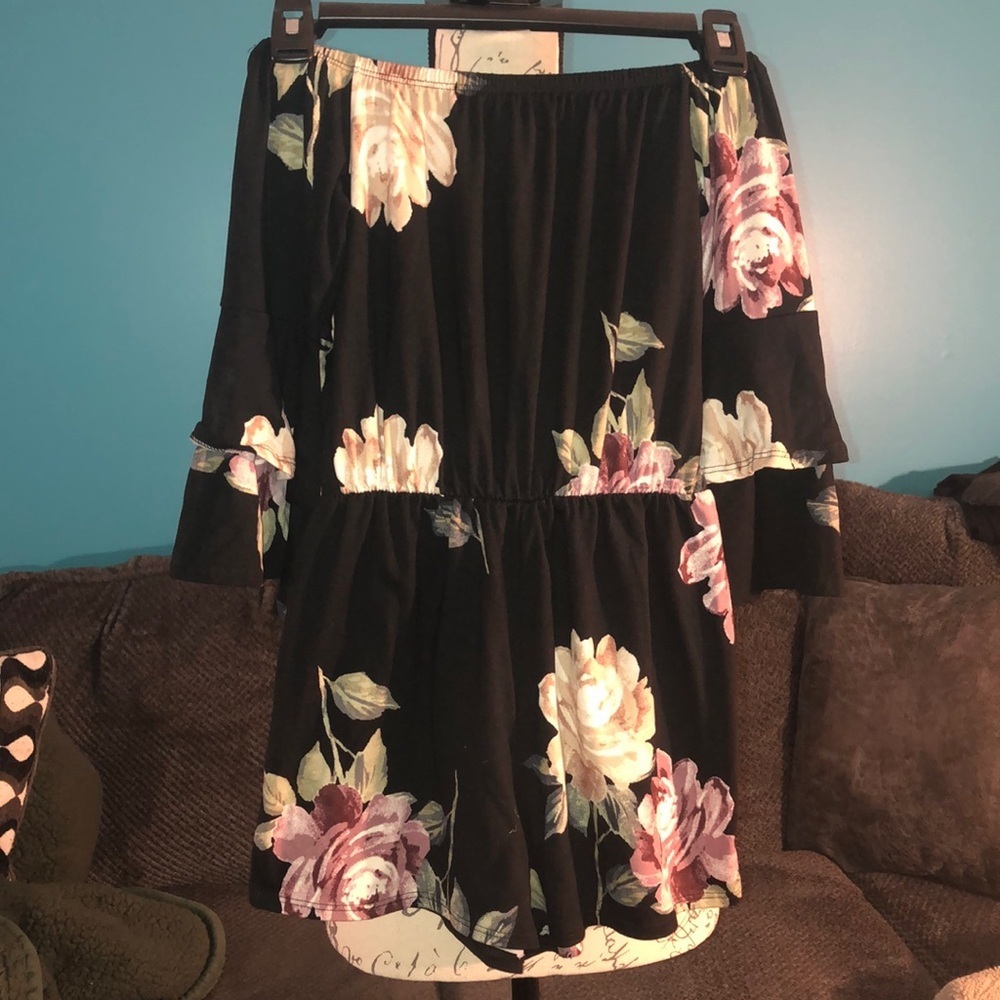 B Famous #USA Off the Shoulder Romper, Small